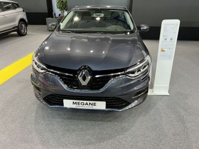 Front view with grille and sleek headlights