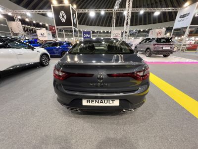 Sleek rear view with connected tail lights and sporty rear design
