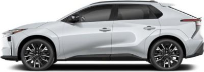 Sleek aerodynamic side profile with modern styled wheels