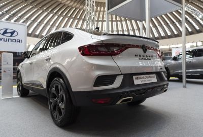 Rear view with sleek taillights and dual exhaust design