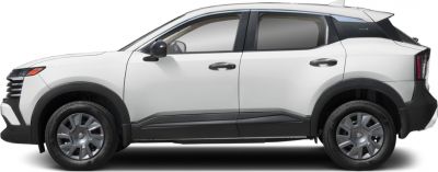 Side profile of a compact SUV with updated body design and trim