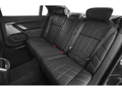 Luxury rear leather seats interior with quilted design and premium comfort