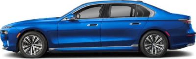 Side profile of sleek luxury electric sedan with aerodynamic lines