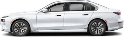 Sleek side profile of luxury electric sedan with aerodynamic design