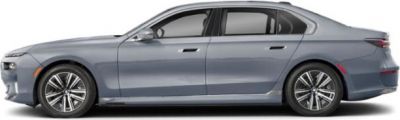 Side profile of an electric luxury sedan with flush door handles and smooth aerodynamic body lines