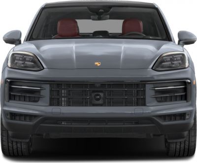 Front view highlighting LED headlights and grille design