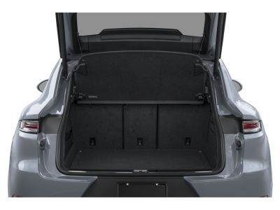 Spacious open trunk of an electric SUV