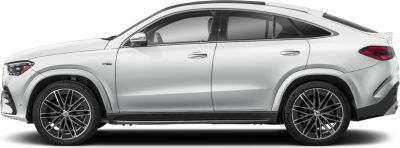 Side profile of a coupe SUV with alloy wheels and sleek silhouette