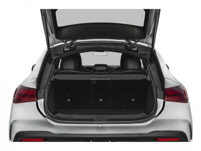 Open hatchback trunk showing cargo space and rear seats