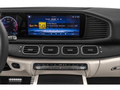 Digital dashboard and infotainment screen with air vents and climate controls