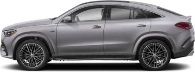 Side profile of luxury SUV coupe with multi-spoke alloy wheels