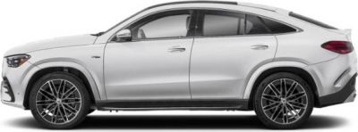 Luxury SUV coupe side profile with aerodynamic shape and large alloy wheels.