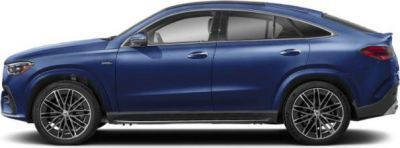 Sleek SUV coupe profile with large alloy wheels and aerodynamic roofline