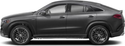 Side profile of 2027 GLE Coupe facelift with sleek design and sporty wheels