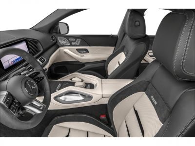 Luxury two-tone AMG seats and advanced dashboard in premium SUV interior