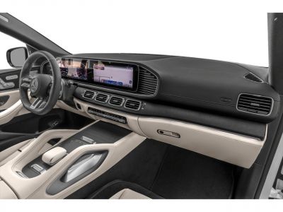 Luxury SUV interior with digital dashboard and multi-screen display