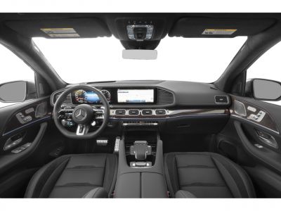 Digital dashboard and luxury interior trim in modern SUV cockpit