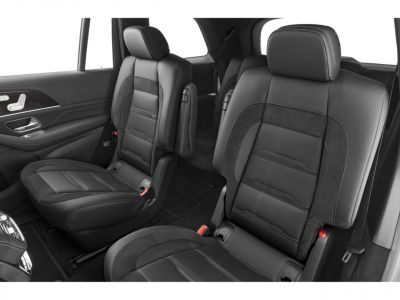 Black leather and suede second-row seats with armrests
