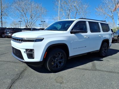 Large SUV with modern front grille and integrated LED headlights