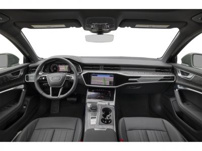 Audi interior with dual touchscreens and digital instrument cluster
