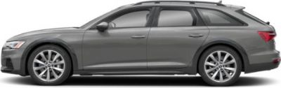Side profile of gray station wagon with sporty alloy wheels