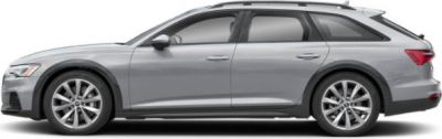 Side profile with elongated body and roof rails