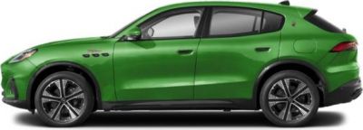 Green SUV side profile with sporty multi-spoke alloy wheels and sleek door design