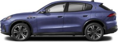 Sleek side profile with aerodynamic lines and modern wheels