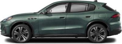 Sleek side profile of a modern luxury SUV with aerodynamic styling.
