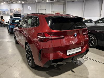 Rear view of SUV with modern tail lights and sporty rear bumper