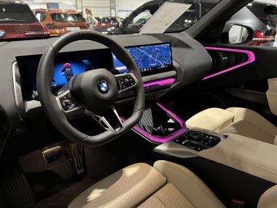 Digital cockpit and ambient lighting in modern SUV interior