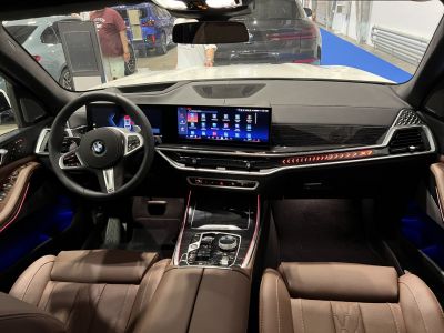 Digital dashboard and infotainment screen with premium leather interior