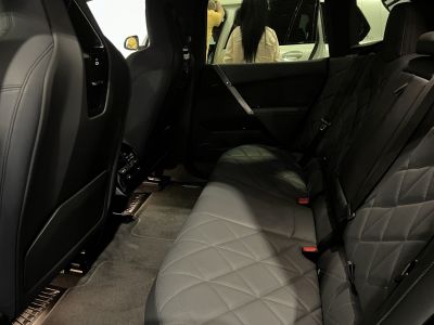 Spacious rear seating with quilted leather upholstery