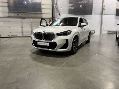 Front view with large kidney grille and sleek headlights