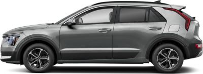 Side profile of a modern compact SUV with alloy wheels and sleek design