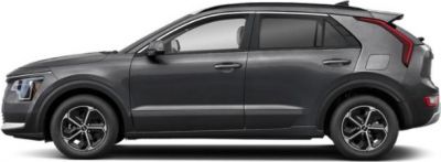 Modern compact SUV side silhouette with aerodynamic design and alloy wheels