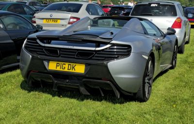 Rear of 650S Spider with dual exhaust and aerodynamic diffuser