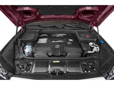 Engine bay with Mercedes-Benz star emblem and advanced components