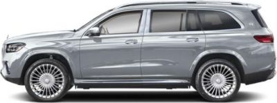 Luxury SUV side profile with sleek design and chrome-accented large wheels