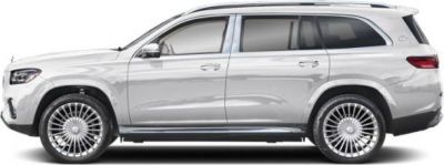 Side profile of luxury SUV with multi-spoke alloy wheels