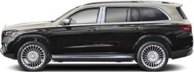 Two-tone luxury SUV side profile with exclusive wheels