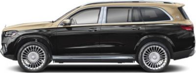 Luxury SUV side profile with two-tone paint and multi-spoke alloy wheels