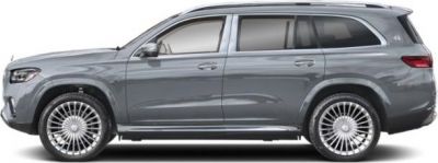 Side profile of luxury SUV with multi-spoke wheels and sleek design