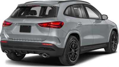 Rear view of compact SUV with dual exhaust and sleek taillights