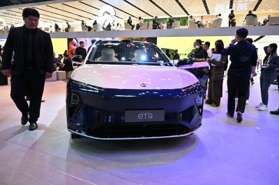Sleek front fascia with modern LED headlights and panoramic windshield
