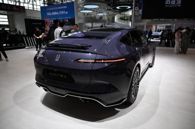 Sleek rear with LED tail lights and sporty bumper