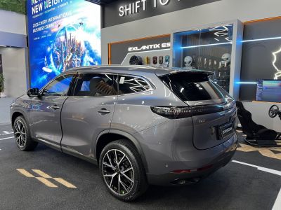 Rear and side view of SUV with LED lights and alloy wheels