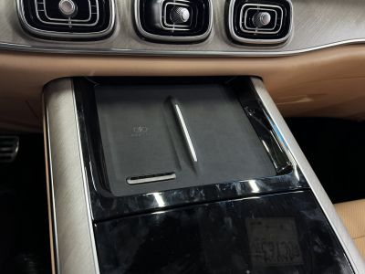 Wireless charging pad and unique rectangular air vents with chrome accents