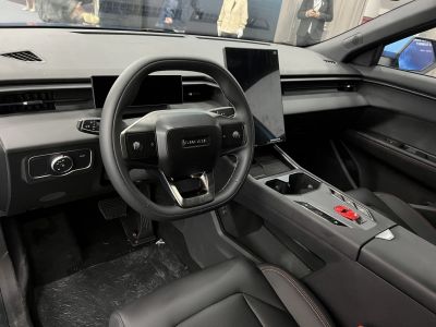 Digital dashboard and large touchscreen with modern steering wheel