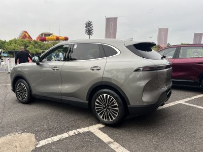 Modern SUV rear with LED taillight and alloy wheels